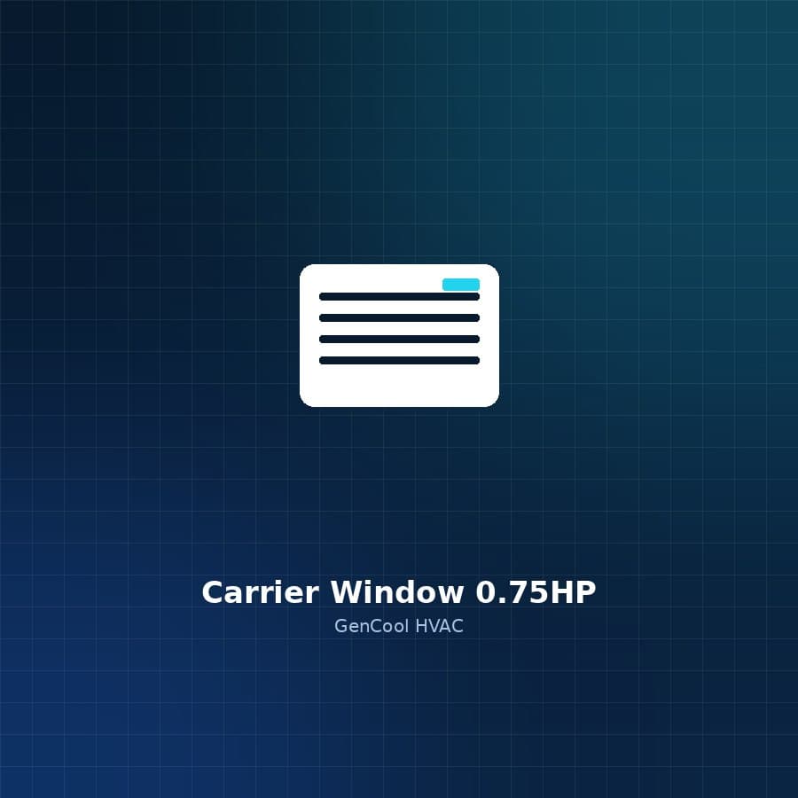 Window-Type AC — 0.75 HP